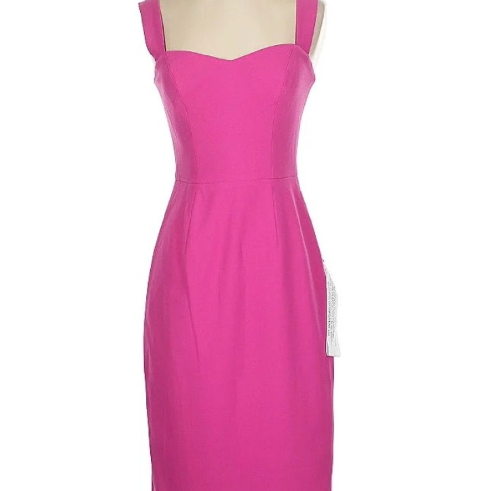 Dress the Population Pink Sheath Midi Dress